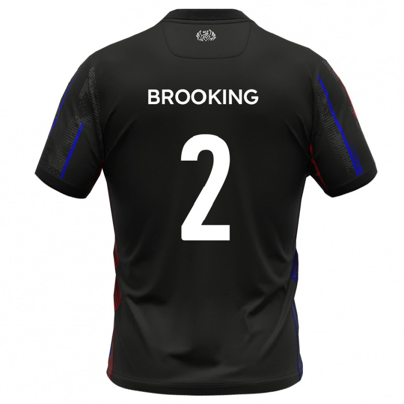 Danxen Kinderen Josh Brooking #2 Zwart Rood Uitshirt Uittenue 2025/26 T-Shirt België