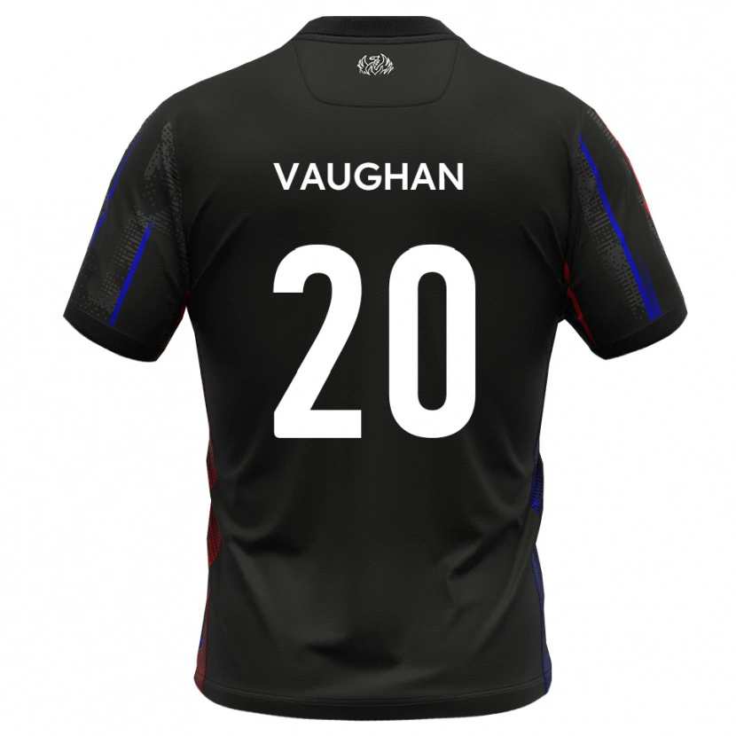 Danxen Kinderen Haydon Vaughan #20 Zwart Rood Uitshirt Uittenue 2025/26 T-Shirt België