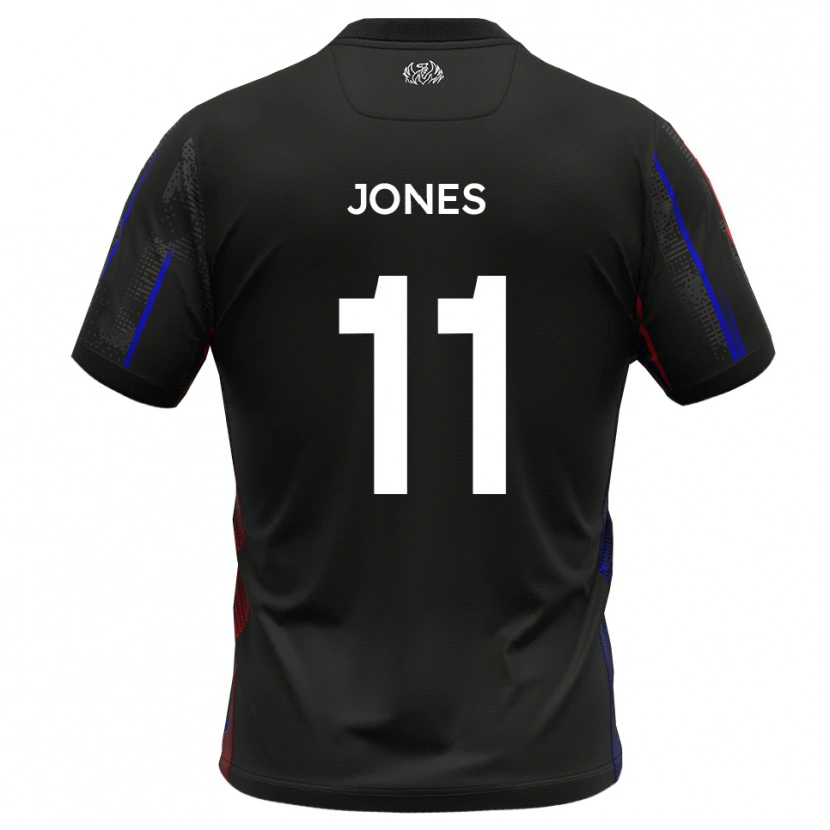 Danxen Kinderen Ryan Jones #11 Zwart Rood Uitshirt Uittenue 2025/26 T-Shirt België