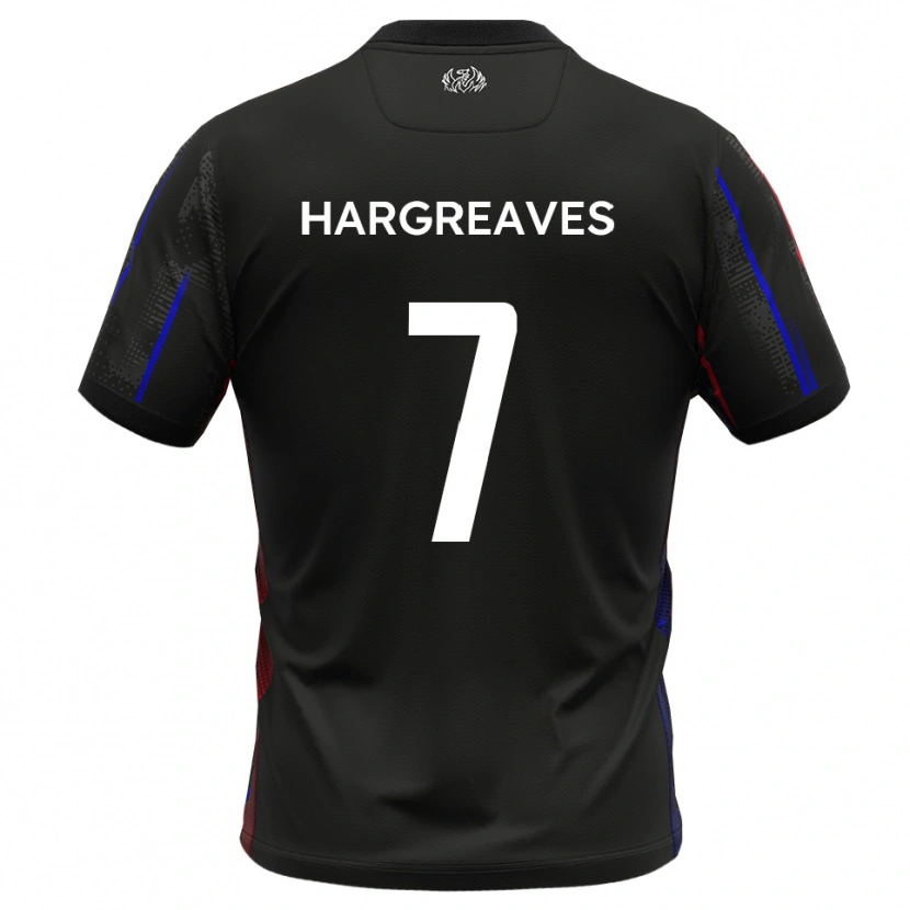 Danxen Kinderen Cameron Hargreaves #7 Zwart Rood Uitshirt Uittenue 2025/26 T-Shirt België