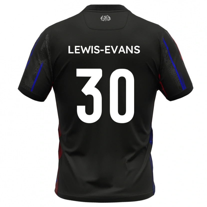 Danxen Kinderen Joe Lewis-Evans #30 Zwart Rood Uitshirt Uittenue 2025/26 T-Shirt België