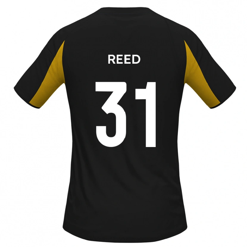 Danxen Kinderen Sam Reed #31 Zwart Geel Uitshirt Uittenue 2025/26 T-Shirt België
