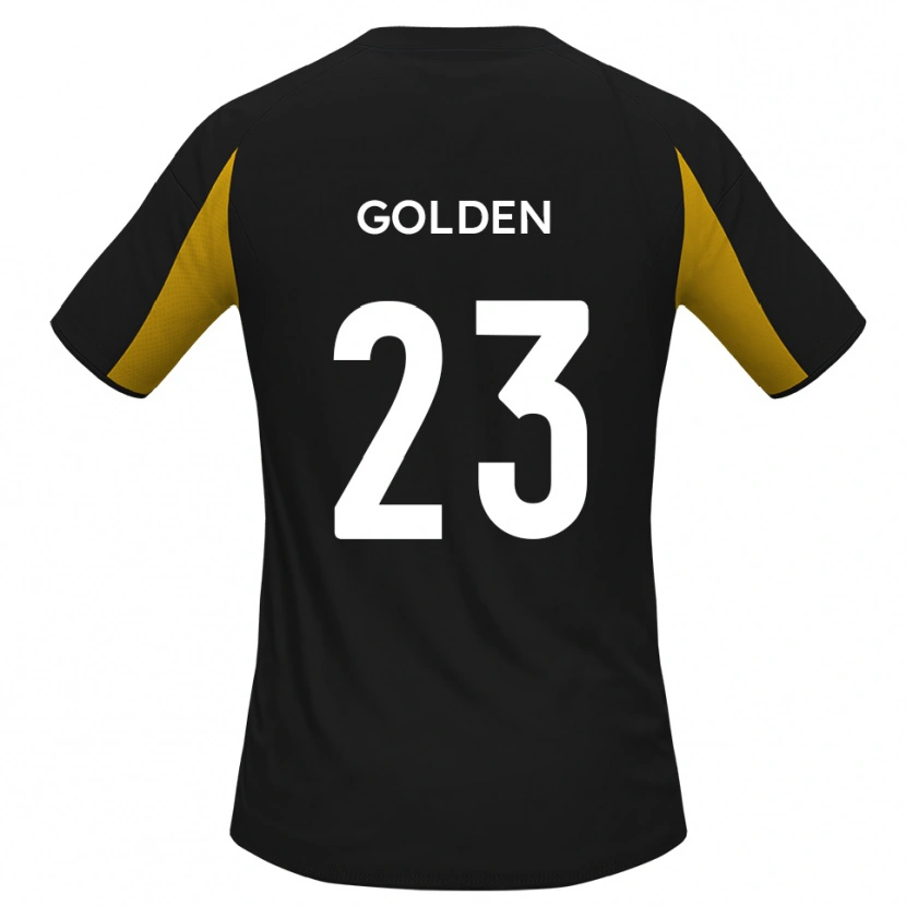 Danxen Kinderen Tylor Golden #23 Zwart Geel Uitshirt Uittenue 2025/26 T-Shirt België