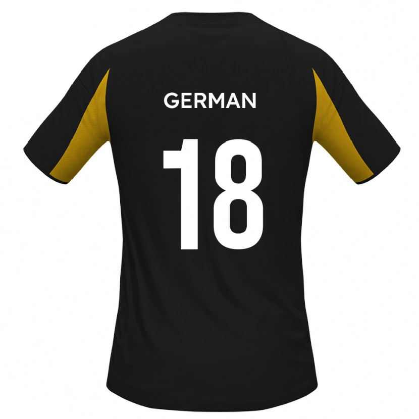 Danxen Kinderen Owen German #18 Zwart Geel Uitshirt Uittenue 2025/26 T-Shirt België