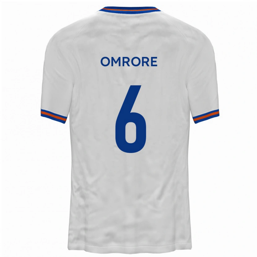 Danxen Kinderen Manny Omrore #6 Wit Blauw Uitshirt Uittenue 2025/26 T-Shirt België