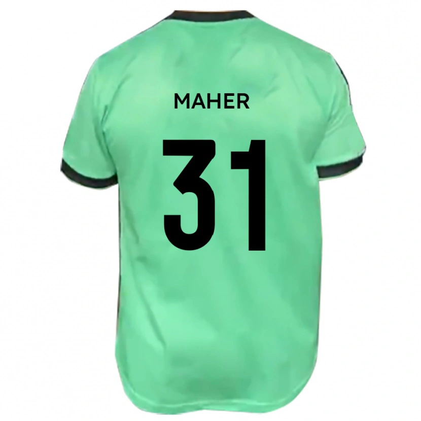 Danxen Kinderen Niall Maher #31 Turkoois Zwart Uitshirt Uittenue 2025/26 T-Shirt België