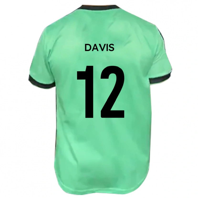 Danxen Kinderen Sonnie Davis #12 Turkoois Zwart Uitshirt Uittenue 2025/26 T-Shirt België