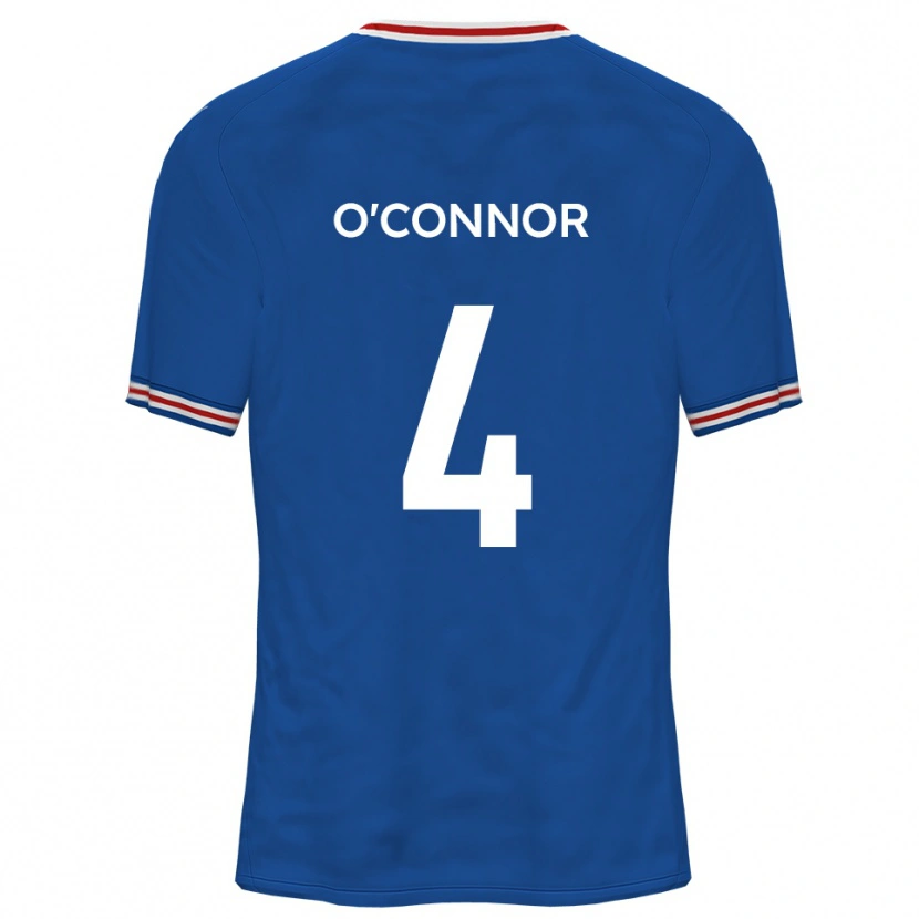 Danxen Kinderen Darragh O'connor #4 Dodger Blue Uitshirt Uittenue 2025/26 T-Shirt België