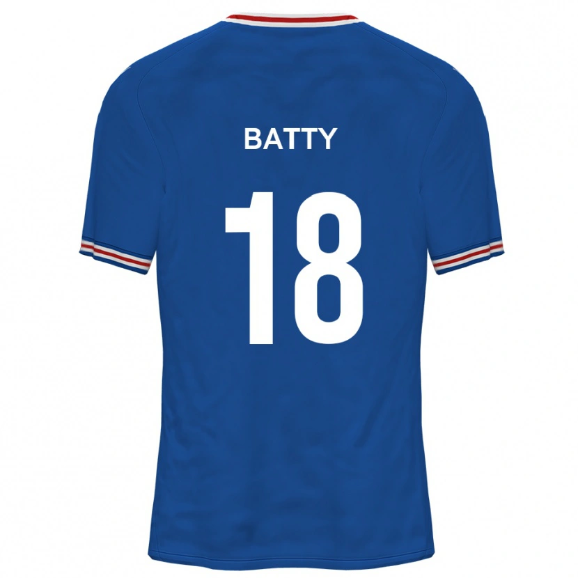 Danxen Kinderen Daniel Batty #18 Dodger Blue Uitshirt Uittenue 2025/26 T-Shirt België