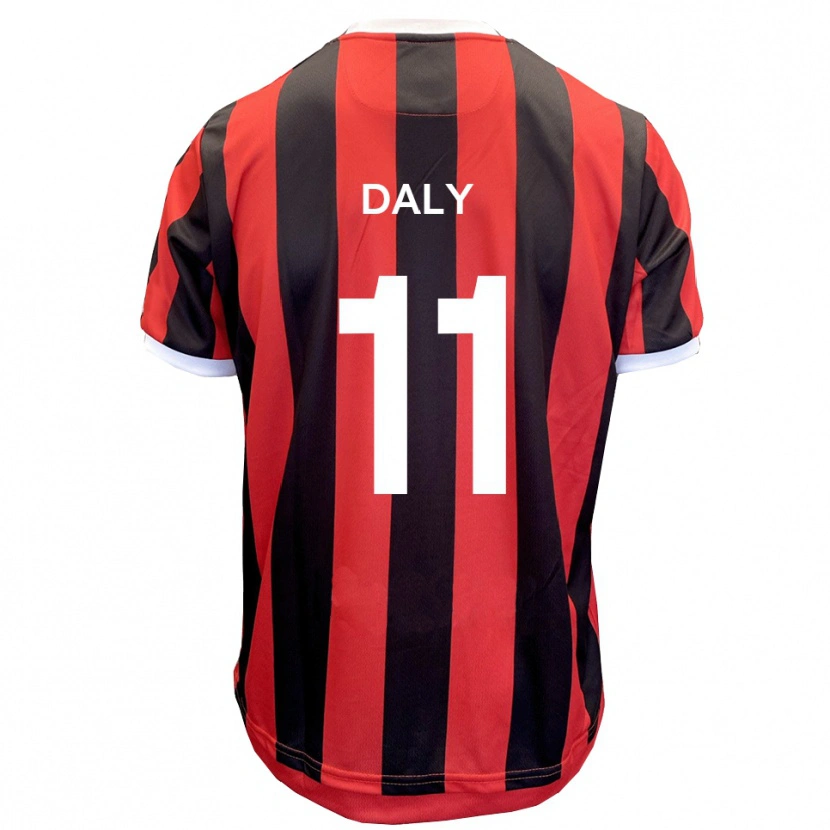 Danxen Kinderen James Daly #11 Rood Zwart Uitshirt Uittenue 2025/26 T-Shirt België