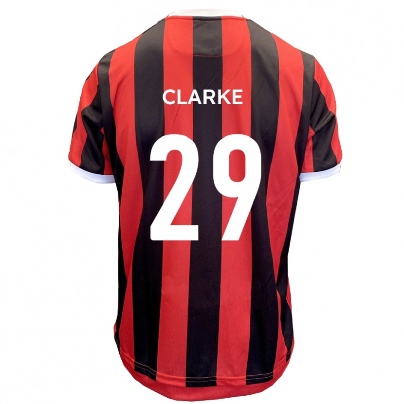 Danxen Kinderen Jahmari Clarke #29 Rood Zwart Uitshirt Uittenue 2025/26 T-Shirt België