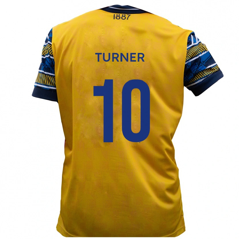 Danxen Kinderen Jack Turner #10 Geel Zwart Uitshirt Uittenue 2025/26 T-Shirt België