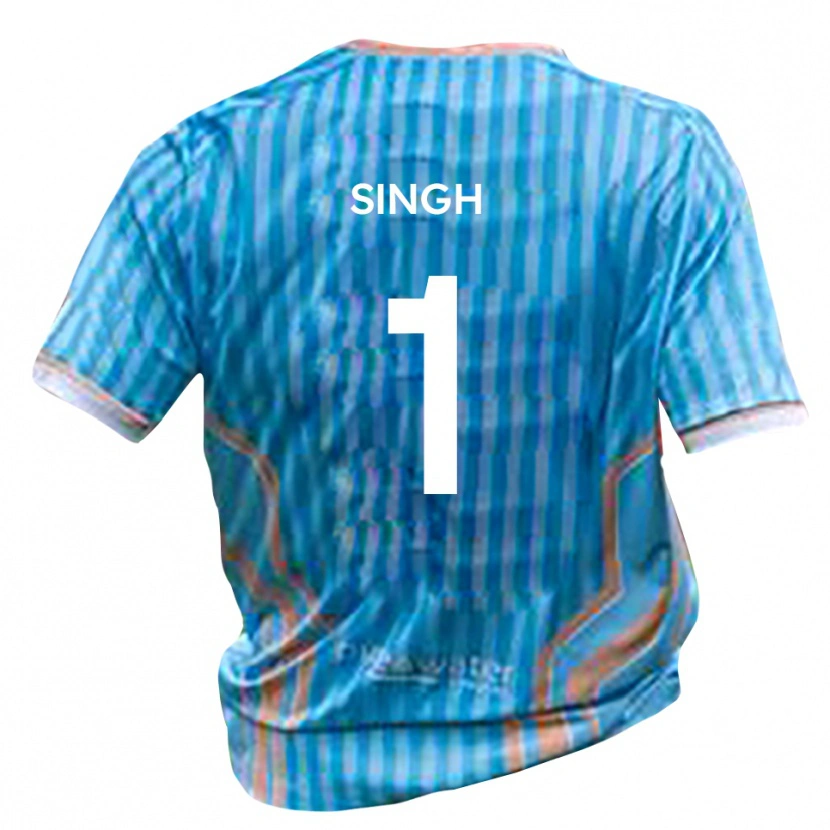 Danxen Kinderen Jas Singh #1 Zwart Goud Uitshirt Uittenue 2025/26 T-Shirt België