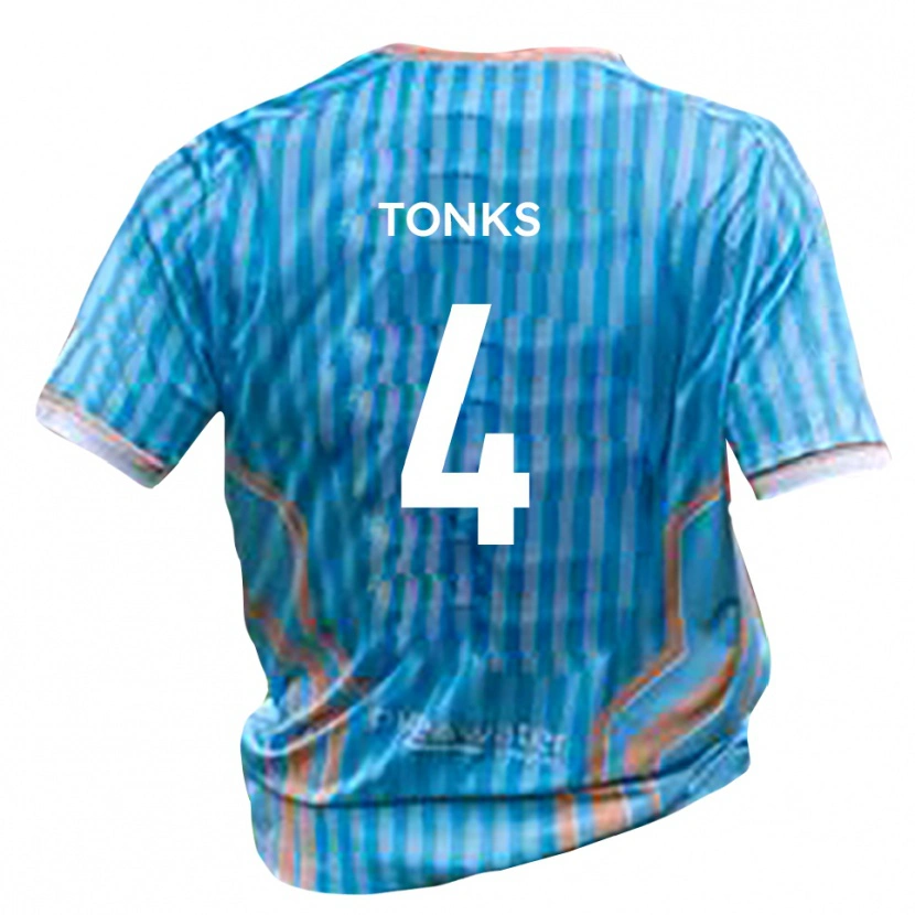 Danxen Kinderen Tom Tonks #4 Zwart Goud Uitshirt Uittenue 2025/26 T-Shirt België