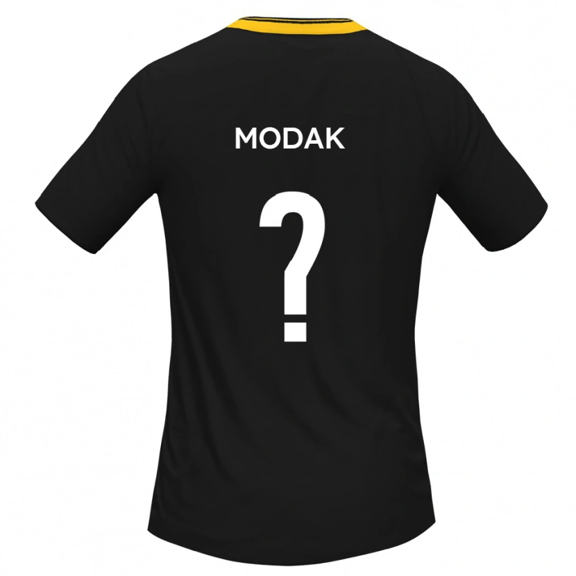 Danxen Kinderen Sophie Modak #0 Zwart Geel Uitshirt Uittenue 2025/26 T-Shirt België