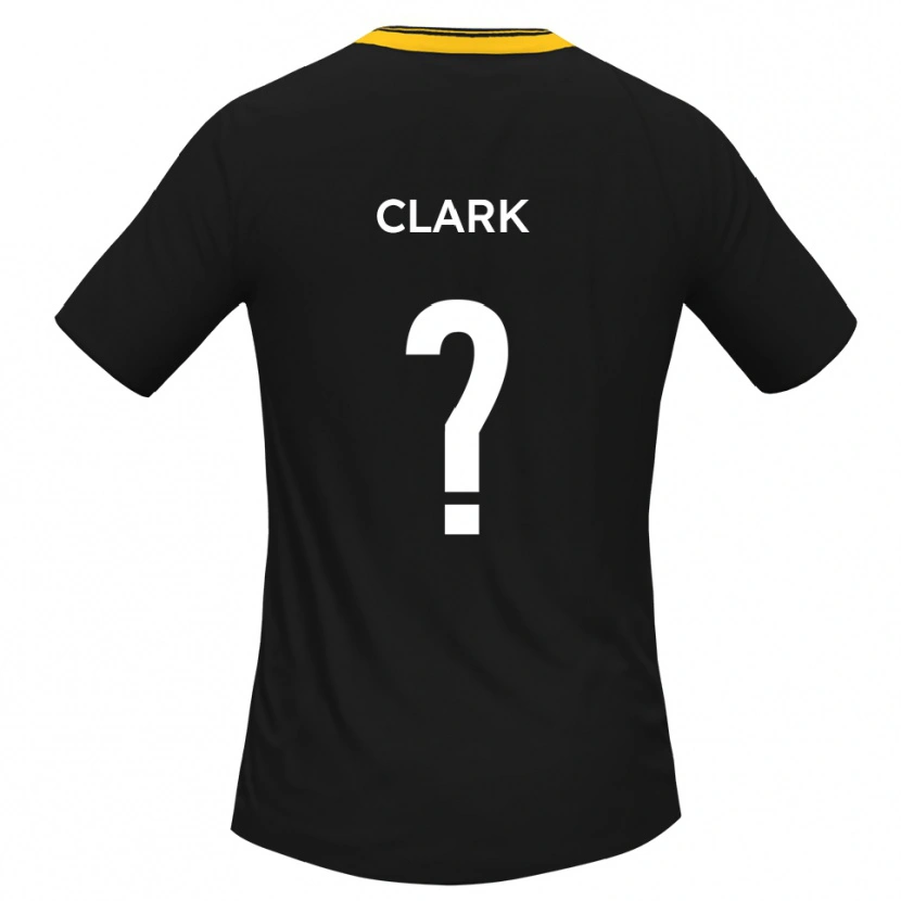 Danxen Kinderen Eden Clark #0 Zwart Geel Uitshirt Uittenue 2025/26 T-Shirt België
