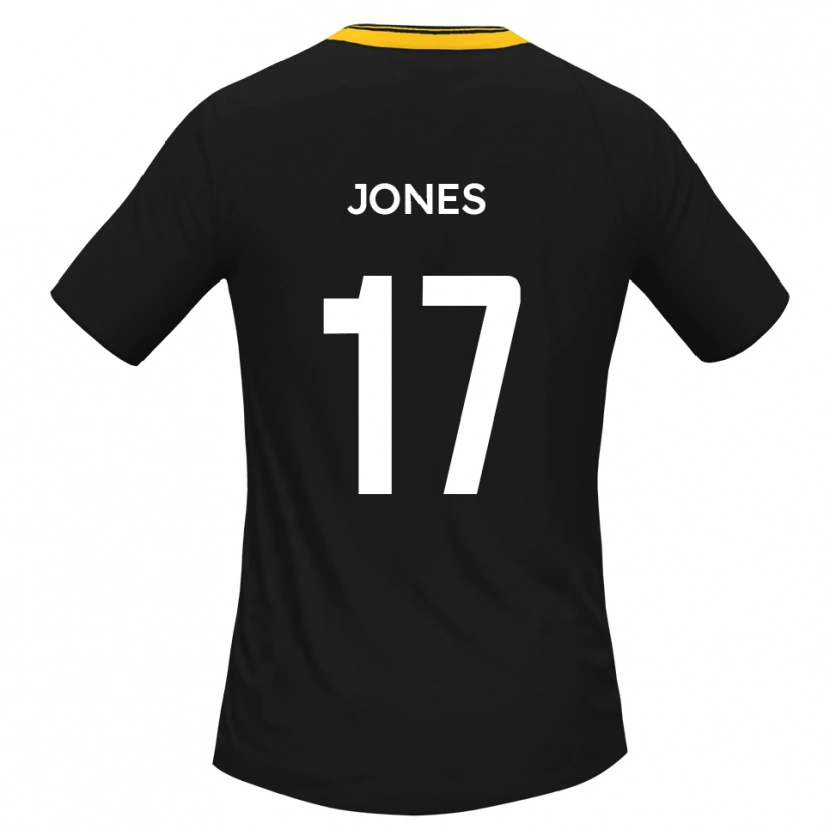 Danxen Kinderen Aaron Jones #17 Zwart Geel Uitshirt Uittenue 2025/26 T-Shirt België