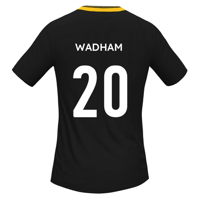 Danxen Kinderen Jack Wadham #20 Zwart Geel Uitshirt Uittenue 2025/26 T-Shirt België