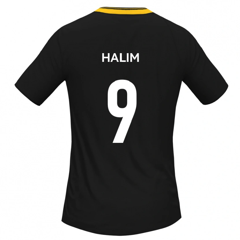 Danxen Kinderen Mehmet Halim #9 Zwart Geel Uitshirt Uittenue 2025/26 T-Shirt België