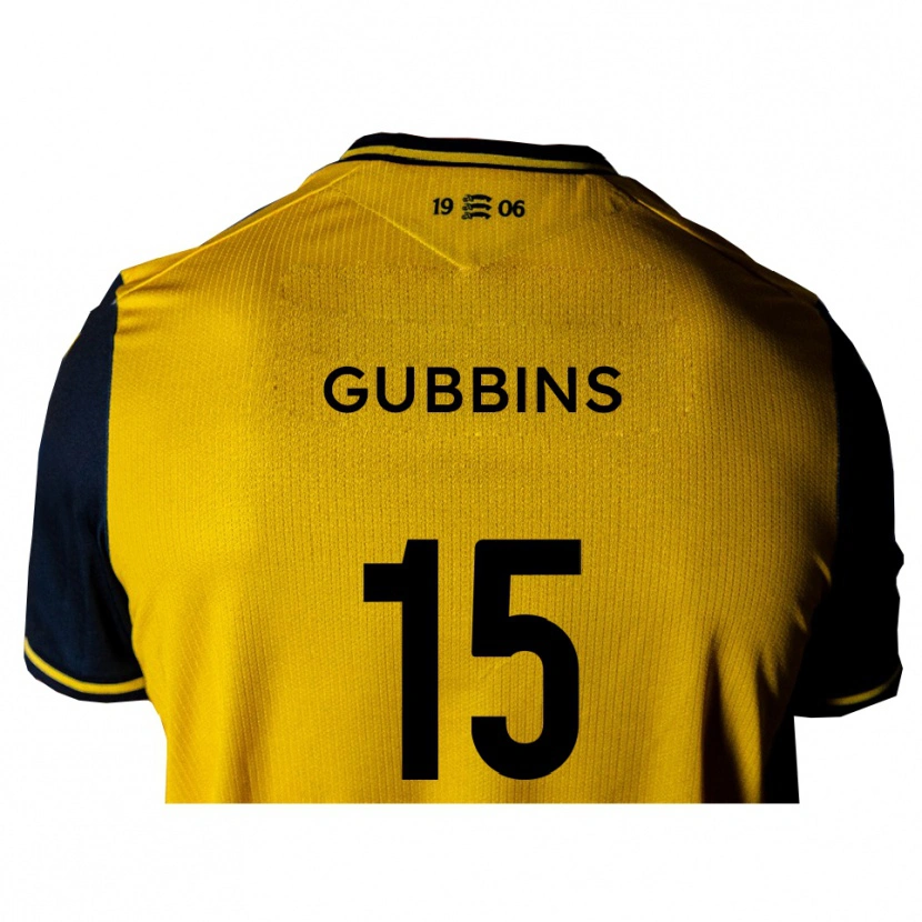 Danxen Kinderen Joe Gubbins #15 Geel Zwart Uitshirt Uittenue 2025/26 T-Shirt België