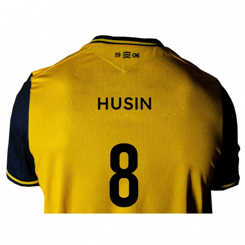 Danxen Kinderen Noor Husin #8 Geel Zwart Uitshirt Uittenue 2025/26 T-Shirt België