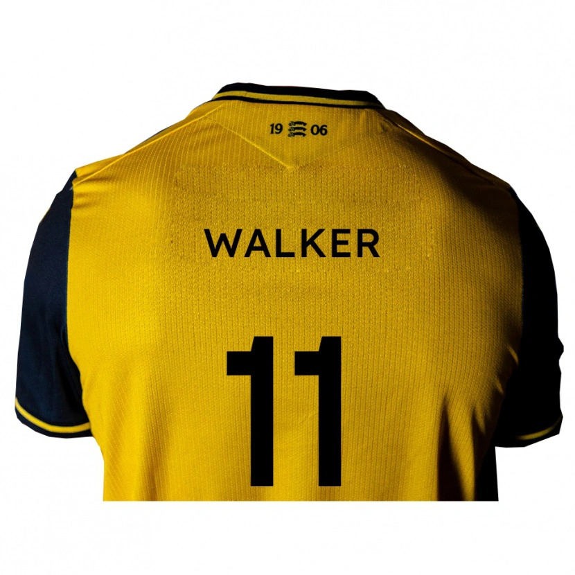 Danxen Kinderen Josh Walker #11 Geel Zwart Uitshirt Uittenue 2025/26 T-Shirt België