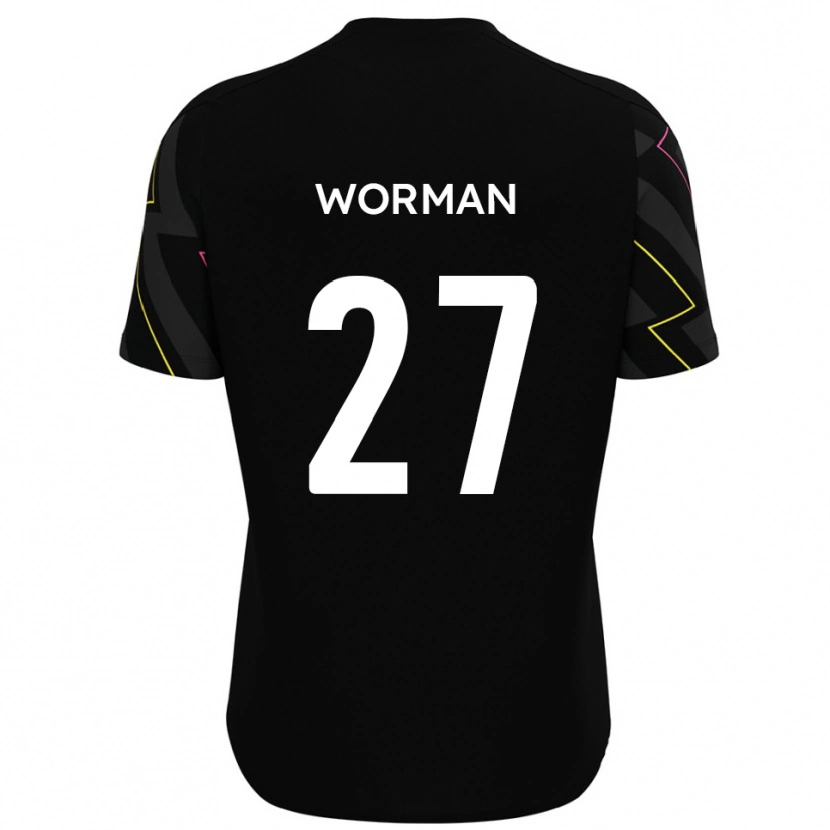 Danxen Kinderen Ben Worman #27 Zwart Grijs Uitshirt Uittenue 2025/26 T-Shirt België