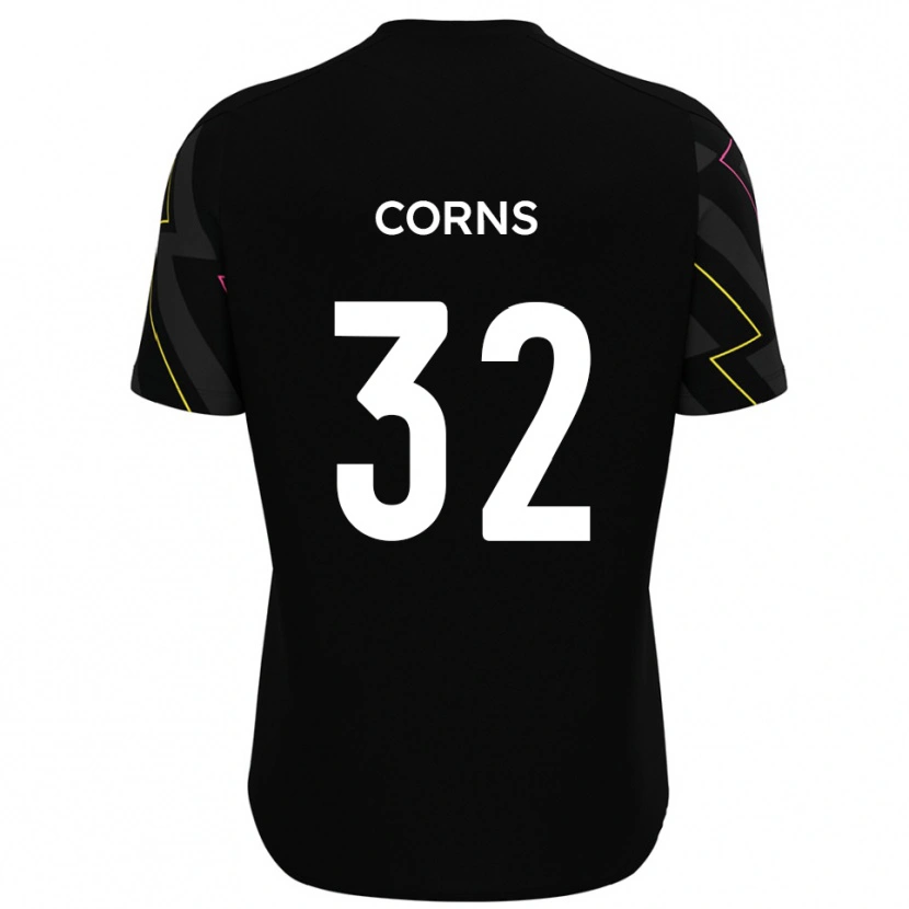 Danxen Kinderen Billy Corns #32 Zwart Grijs Uitshirt Uittenue 2025/26 T-Shirt België