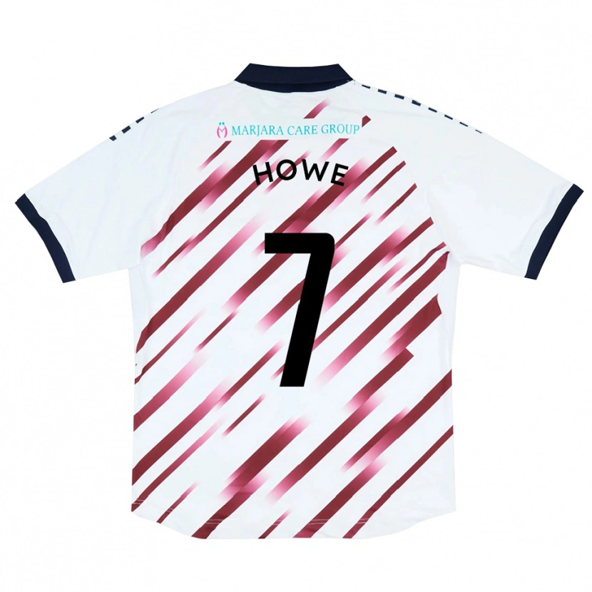Danxen Kinderen Declan Howe #7 Wit Rood Uitshirt Uittenue 2025/26 T-Shirt België