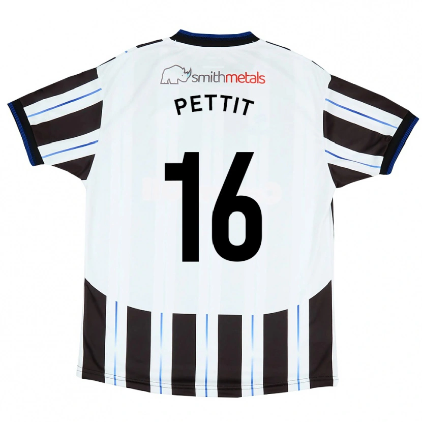 Danxen Kinderen Casey Pettit #16 Wit Zwart Uitshirt Uittenue 2025/26 T-Shirt België