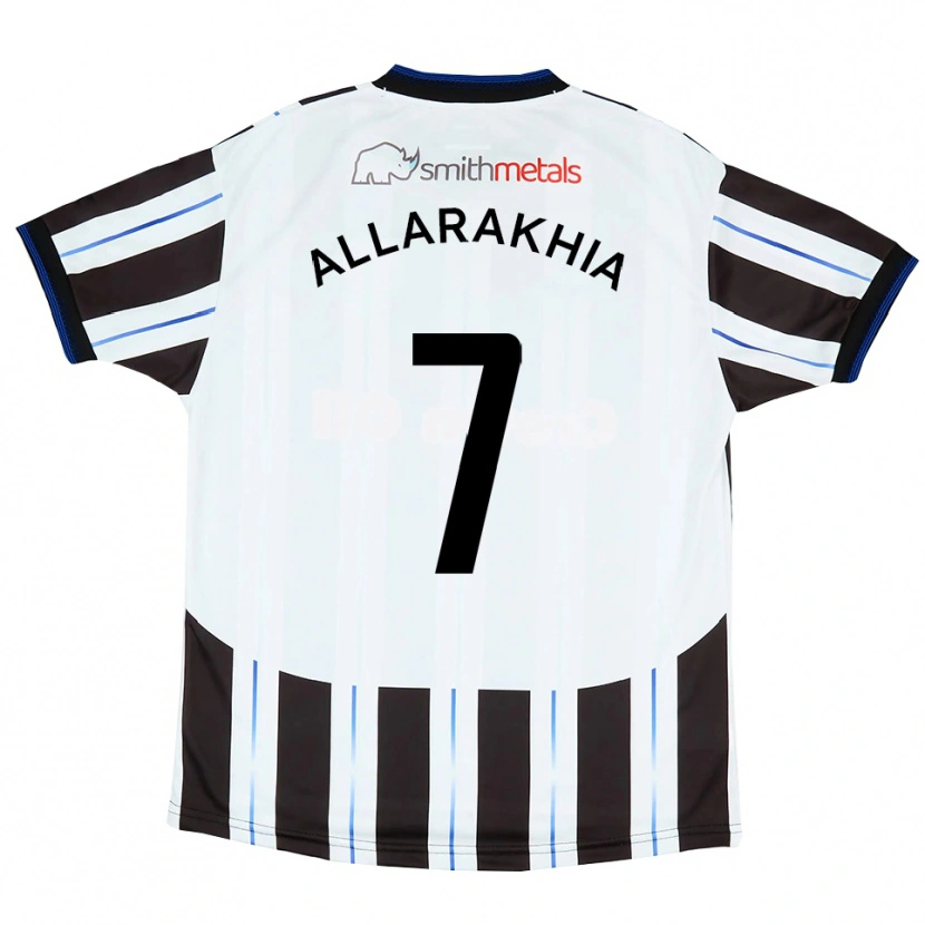 Danxen Kinderen Tarryn Allarakhia #7 Wit Zwart Uitshirt Uittenue 2025/26 T-Shirt België