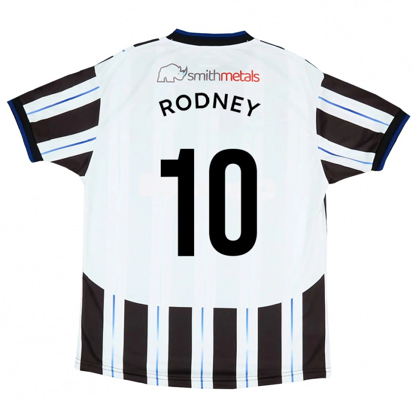 Danxen Kinderen Devante Rodney #10 Wit Zwart Uitshirt Uittenue 2025/26 T-Shirt België