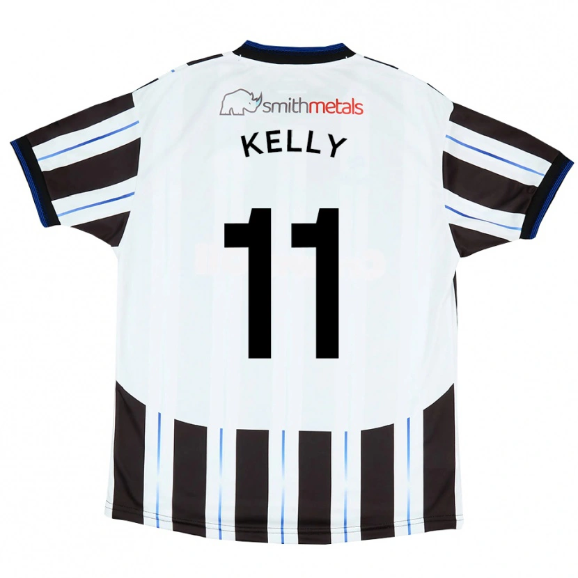 Danxen Kinderen Oscar Kelly #11 Wit Zwart Uitshirt Uittenue 2025/26 T-Shirt België
