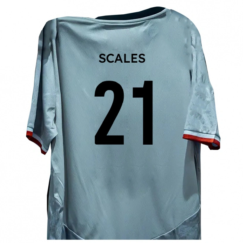 Danxen Kinderen Alfie Scales #21 Wit Zwart Uitshirt Uittenue 2025/26 T-Shirt België