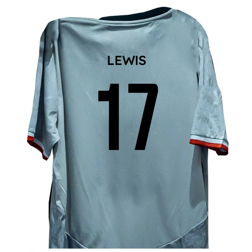 Danxen Kinderen Paul Lewis #17 Wit Zwart Uitshirt Uittenue 2025/26 T-Shirt België