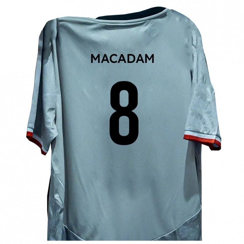 Danxen Kinderen Harvey Macadam #8 Wit Zwart Uitshirt Uittenue 2025/26 T-Shirt België