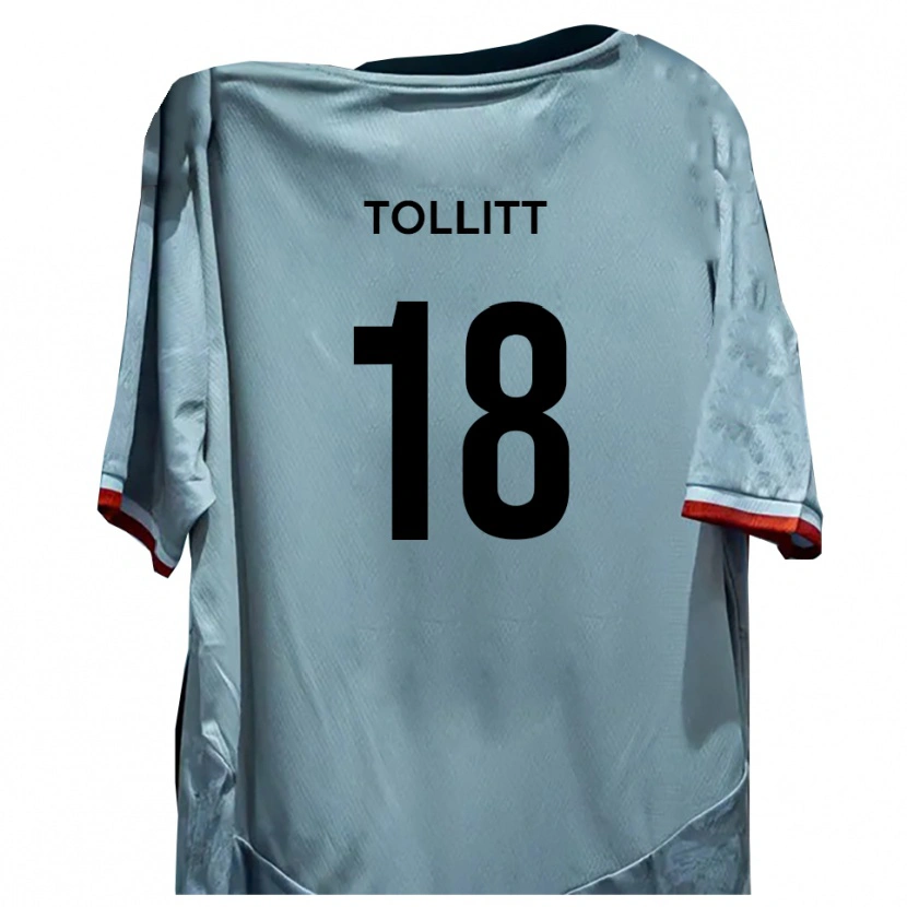Danxen Kinderen Ben Tollitt #18 Wit Zwart Uitshirt Uittenue 2025/26 T-Shirt België