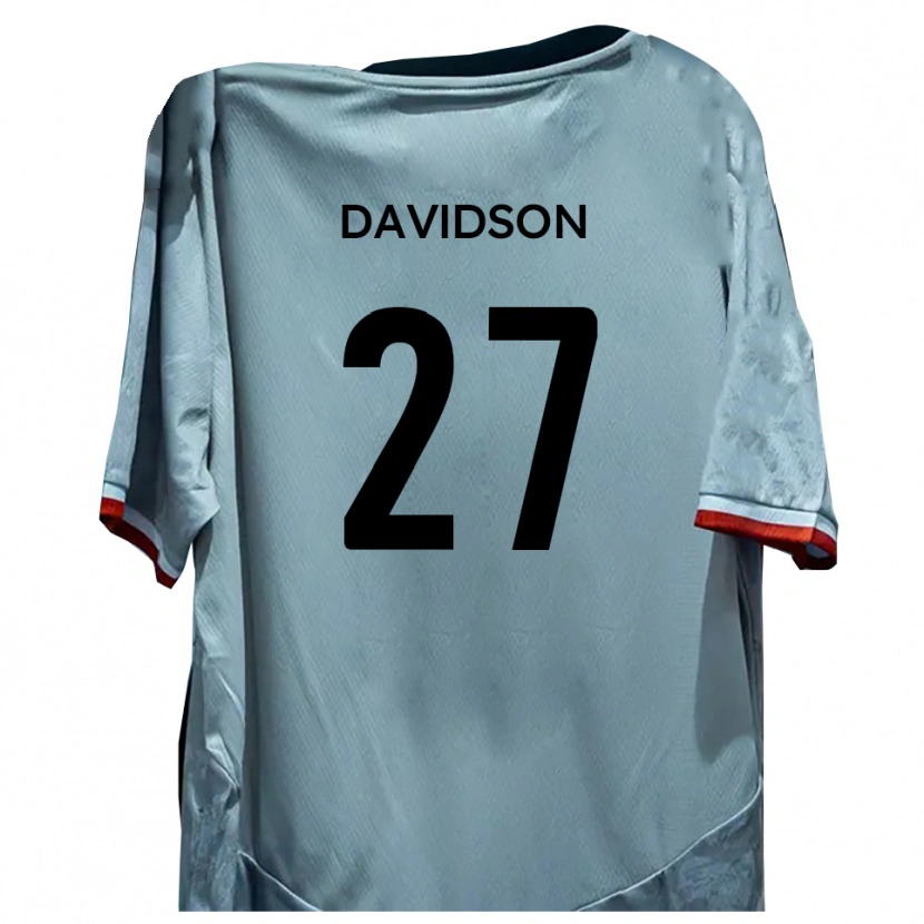 Danxen Kinderen Mani Davidson #27 Wit Zwart Uitshirt Uittenue 2025/26 T-Shirt België