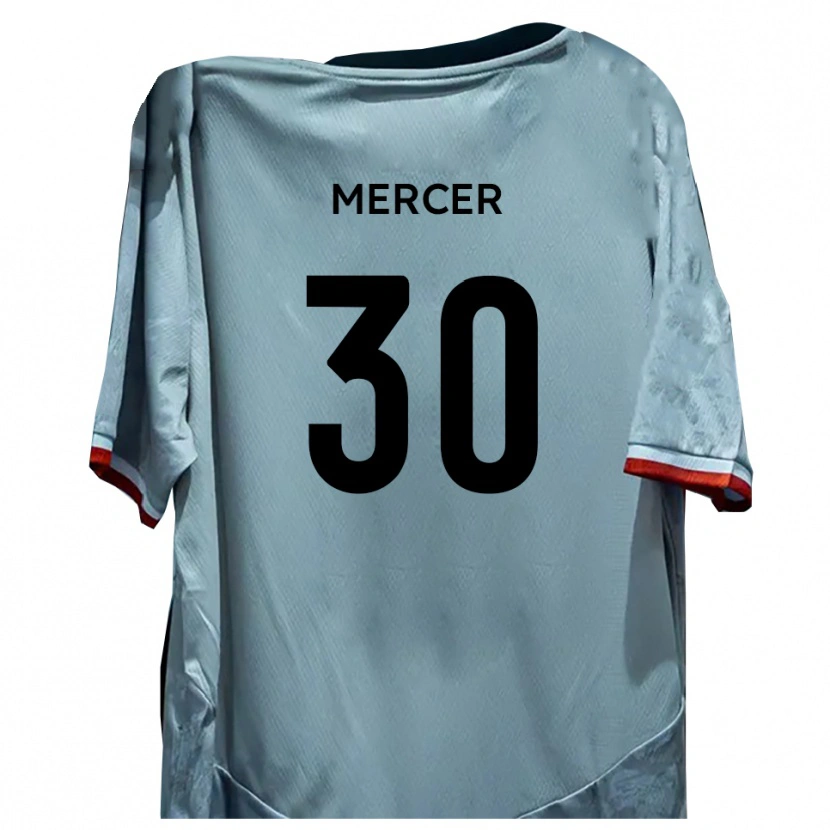 Danxen Kinderen Nathan Mercer #30 Wit Zwart Uitshirt Uittenue 2025/26 T-Shirt België