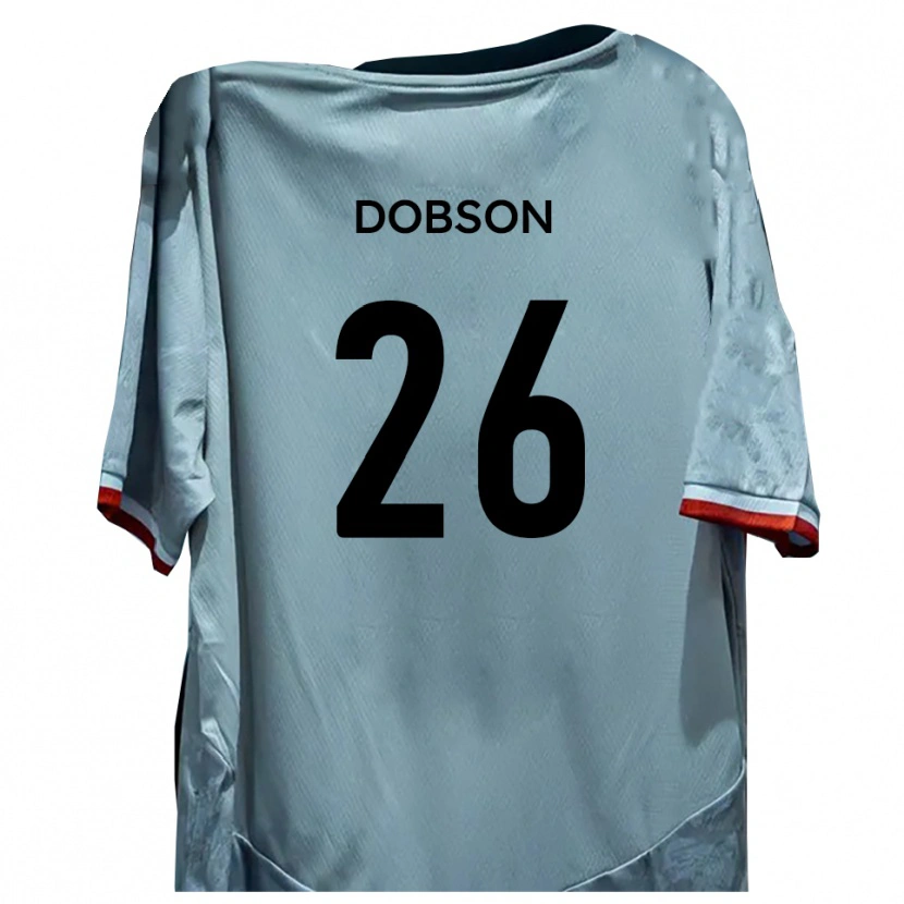Danxen Kinderen Lennon Dobson #26 Wit Zwart Uitshirt Uittenue 2025/26 T-Shirt België