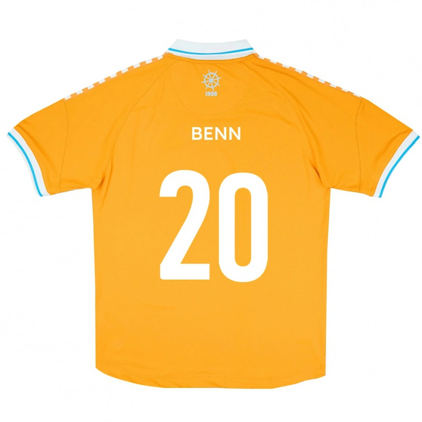 Danxen Kinderen Jay Benn #20 Geel Blauw Uitshirt Uittenue 2025/26 T-Shirt België