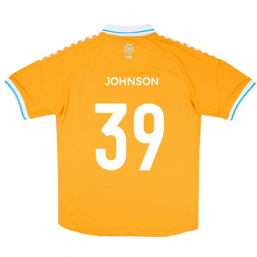 Danxen Kinderen Danny Johnson #39 Geel Blauw Uitshirt Uittenue 2025/26 T-Shirt België