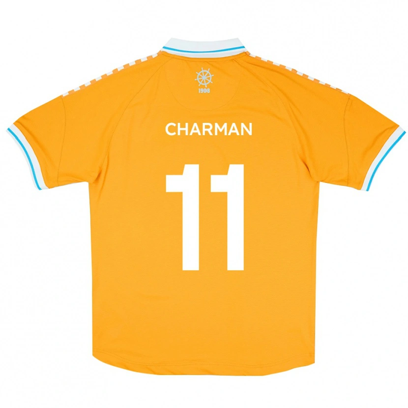 Danxen Kinderen Luke Charman #11 Geel Blauw Uitshirt Uittenue 2025/26 T-Shirt België