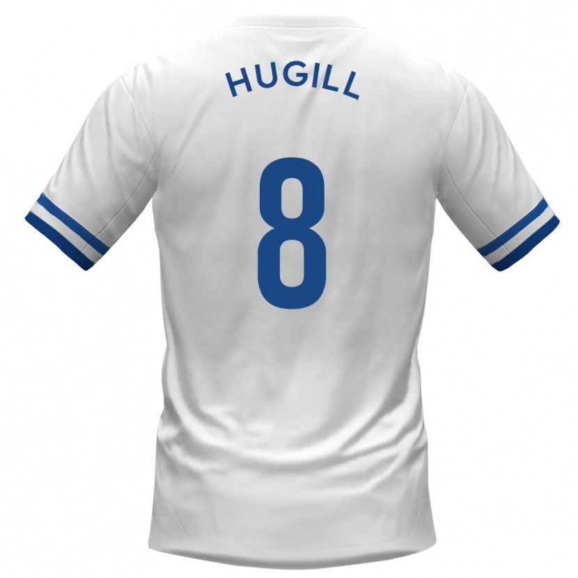 Danxen Kinderen Will Hugill #8 Wit Blauw Uitshirt Uittenue 2025/26 T-Shirt België