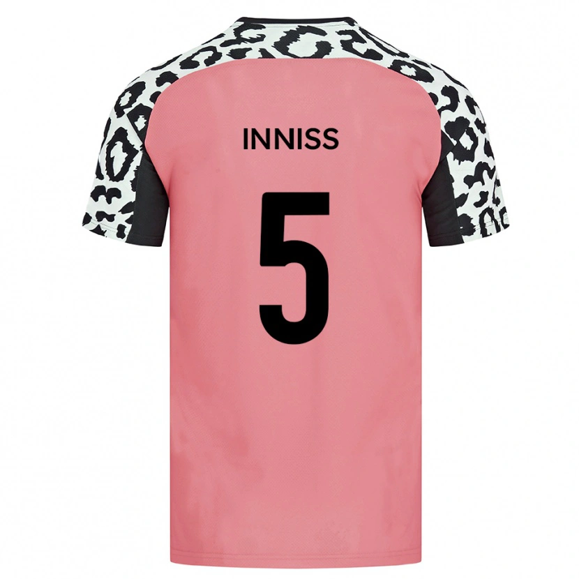 Danxen Kinderen Ryan Inniss #5 Roze Zwart Uitshirt Uittenue 2025/26 T-Shirt België