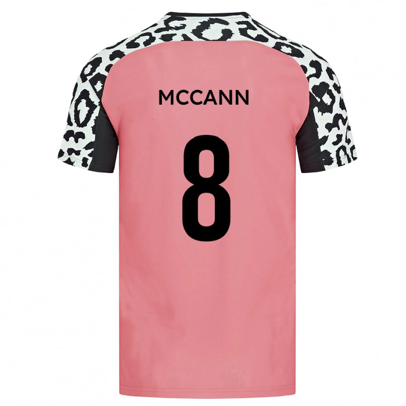 Danxen Kinderen Charlie Mccann #8 Roze Zwart Uitshirt Uittenue 2025/26 T-Shirt België