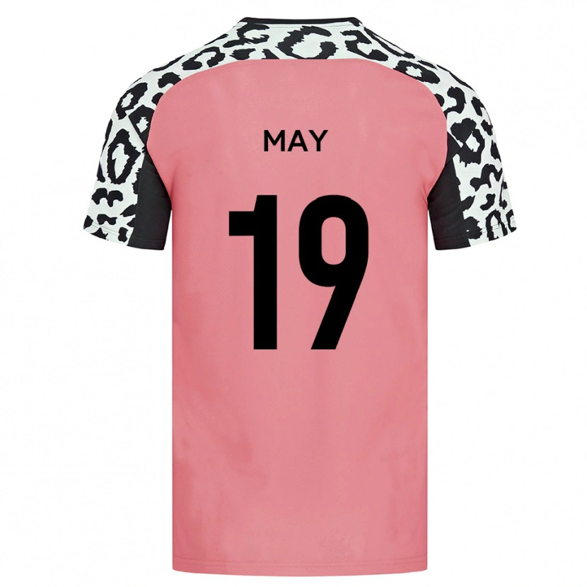 Danxen Kinderen Adam May #19 Roze Zwart Uitshirt Uittenue 2025/26 T-Shirt België