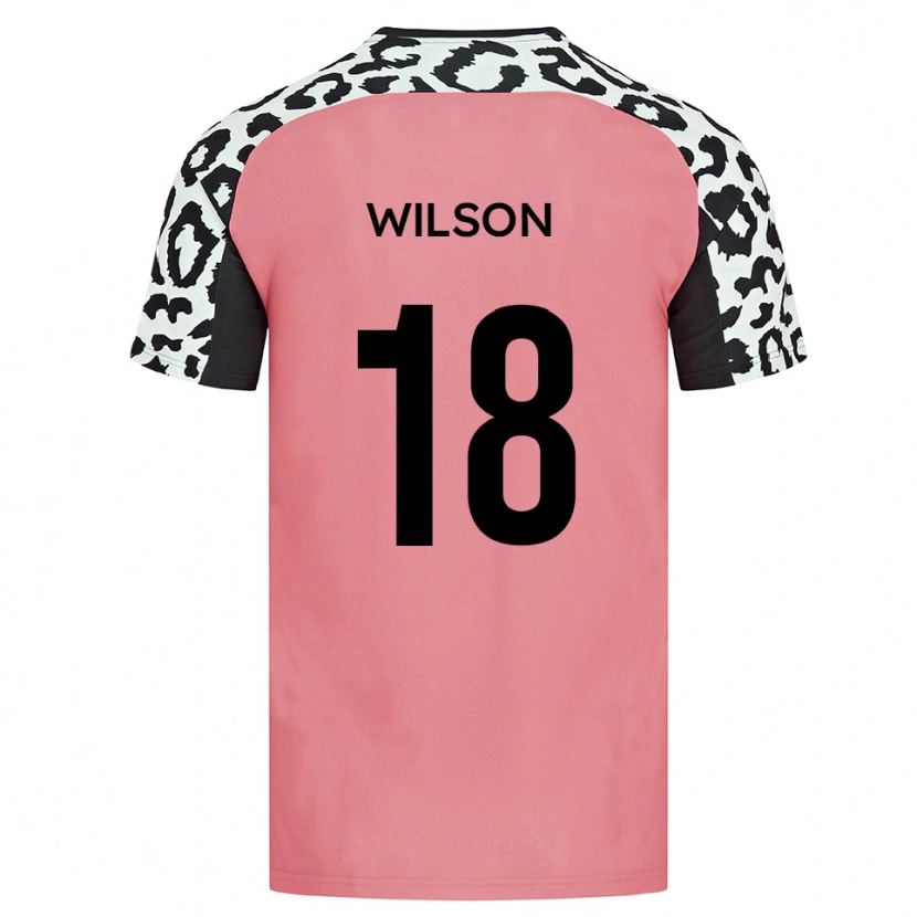 Danxen Kinderen Kemall Wilson #18 Roze Zwart Uitshirt Uittenue 2025/26 T-Shirt België
