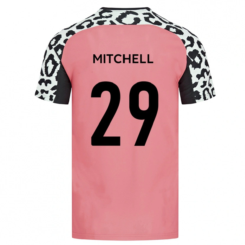 Danxen Kinderen Kairo Mitchell #29 Roze Zwart Uitshirt Uittenue 2025/26 T-Shirt België