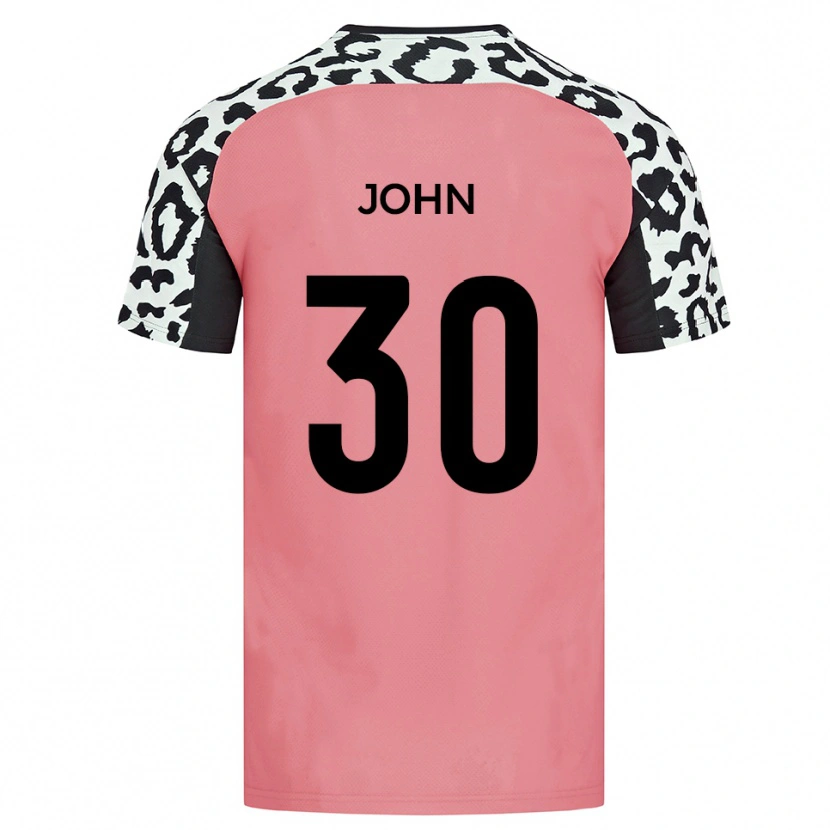 Danxen Kinderen Dylan John #30 Roze Zwart Uitshirt Uittenue 2025/26 T-Shirt België